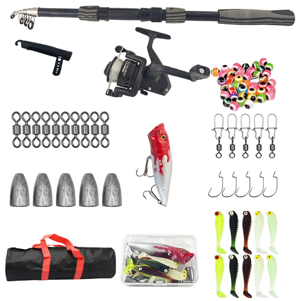 Portable Telescopic Fishing Ro - Fishing Rod Spinning ulasan dan harga