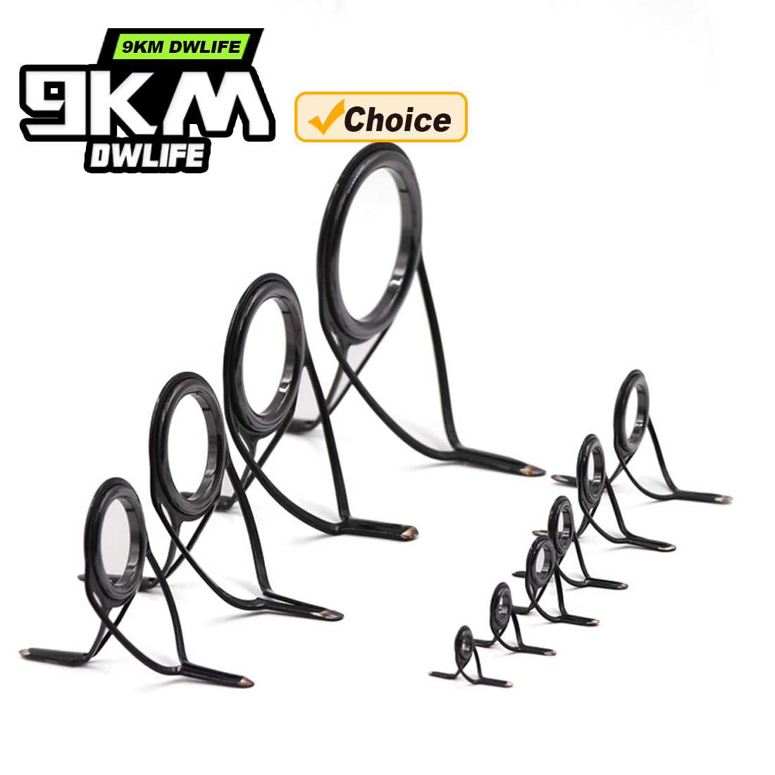 9KM OB Curved Rod Guide Kit 10 - Fishing Rod Casting ulasan dan harga