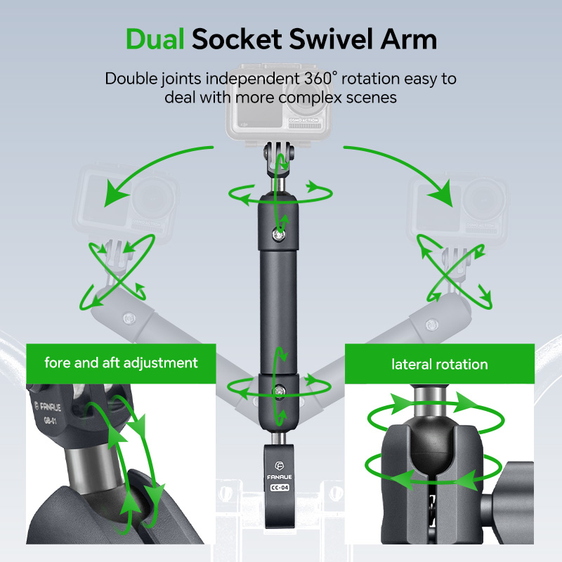 FANAUE Motorcycle Phone Holder - Fishing Rod Holder ulasan dan harga
