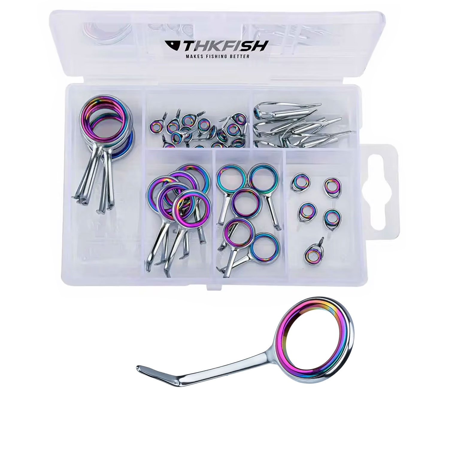 40pcs Colorful Fishing Rod Gui - Fishing Rod Building Kit ulasan dan harga