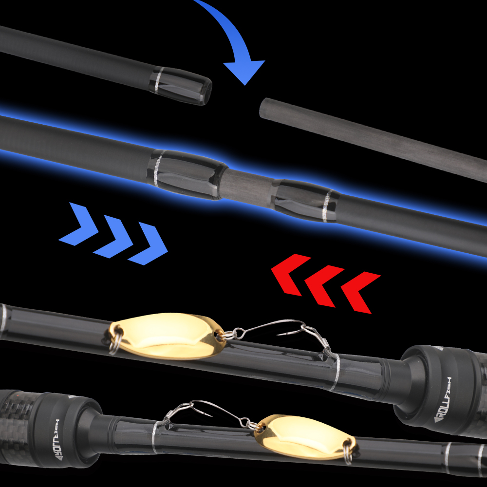 ROLLFISH Carbon Fiber Spinning - Fishing Rod Surf ulasan dan harga
